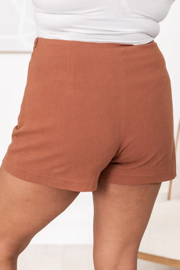 Got That Look Brown Cotton Mini Skort - Image 13