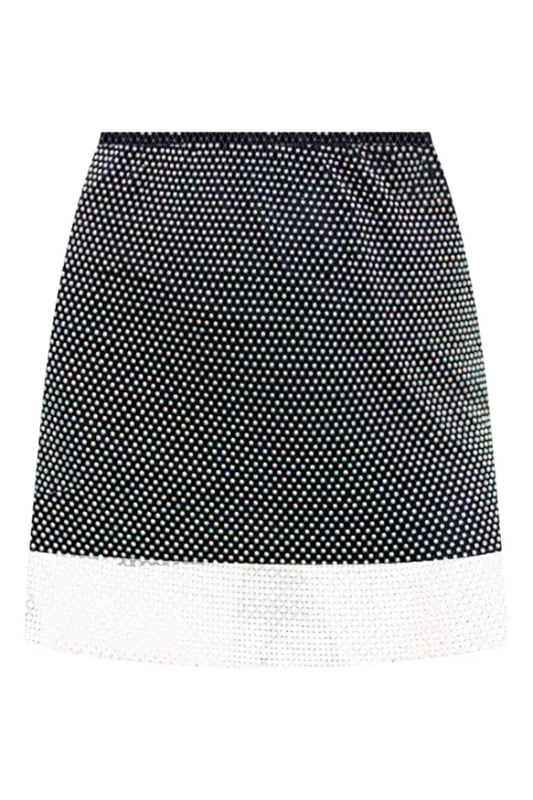 Forever Wondering Black Mesh Overlay Mini Skirt - Image 5