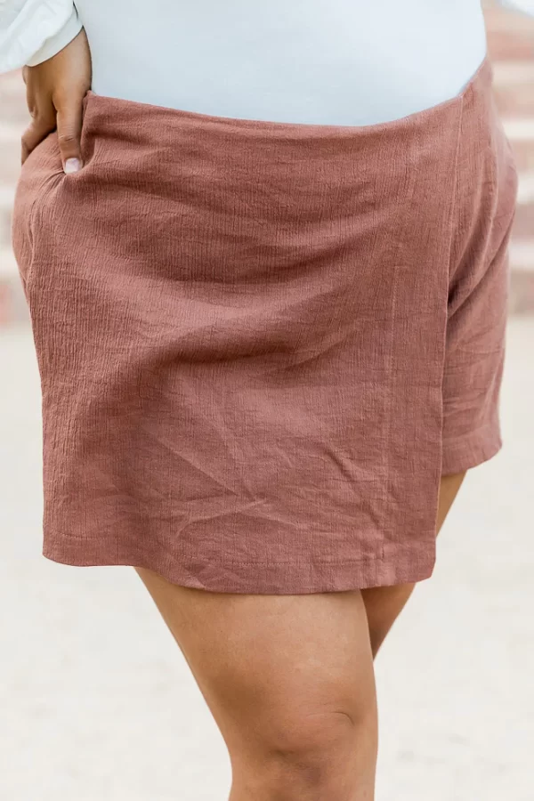 Got That Look Brown Cotton Mini Skort - Image 17