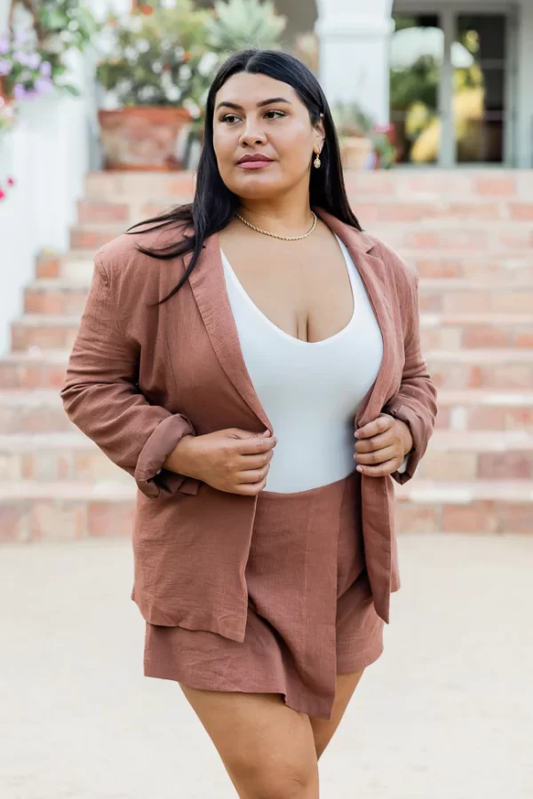 Got That Look Brown Cotton Mini Skort - Image 16